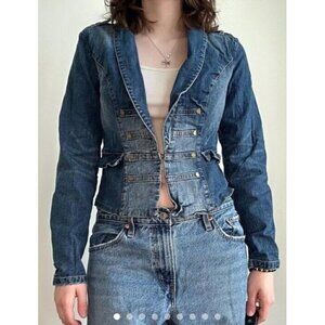 Vintage Y2K Candies Denim Jean Jacket Woman's Sz M